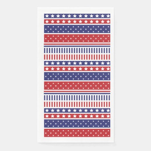 4. Juli Patriotic Paper Gasttuch Serviette (Vorderseite)