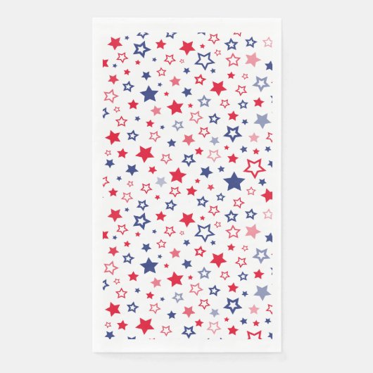 4. Juli Patriotic Paper Gasttuch Serviette (Vorderseite)