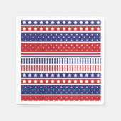 4. Juli Patriotic Paper Napkin Serviette (Vorderseite)
