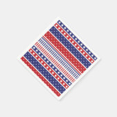 4. Juli Patriotic Paper Napkin Serviette (Ecke)