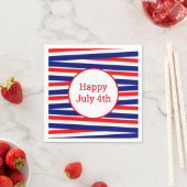 4. Juli Patriotic Paper Napkins Serviette (Beispiel)