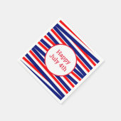 4. Juli Patriotic Paper Napkins Serviette (Ecke)