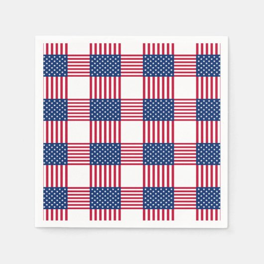 4. Juli Patriotic Paper Napkins Serviette (Vorderseite)