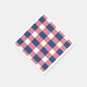 4. Juli Patriotic Paper Napkins Serviette (Ecke)