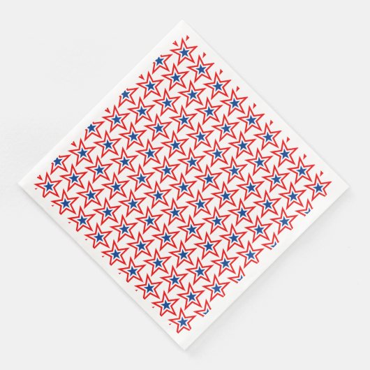 4. Juli Patriotic Paper Napkins Serviette (Ecke)