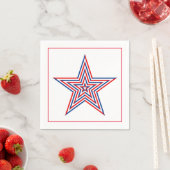 4. Juli Patriotic Paper Napkins Serviette (Beispiel)