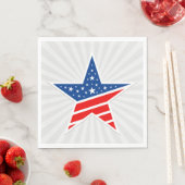 4. Juli Patriotic Paper Napkins Serviette (Beispiel)