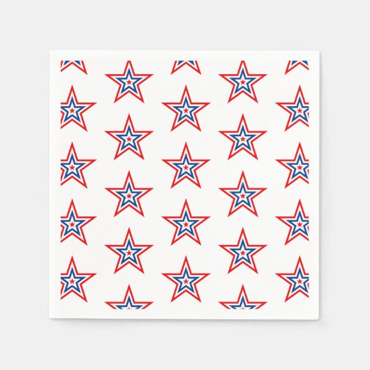 4. Juli Patriotic Paper Napkins Serviette (Vorderseite)