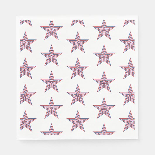 4. Juli Patriotic Paper Napkins Serviette (Vorderseite)