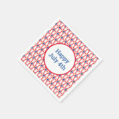 4. Juli Patriotic Paper Napkins Serviette (Ecke)
