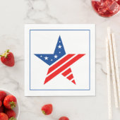 4. Juli Patriotic Paper Napkins Serviette (Beispiel)