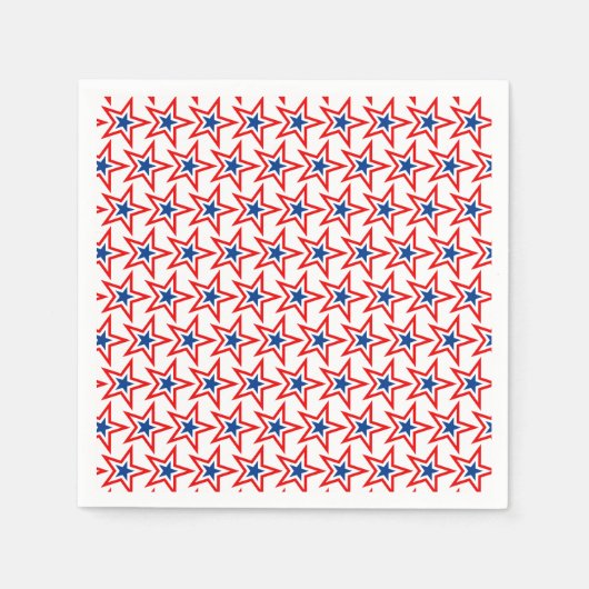 4. Juli Patriotic Paper Napkins Serviette (Vorderseite)