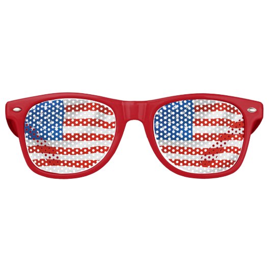 4. JULI PATRIOTIC Party Sonnenbrille (Vorderseite)