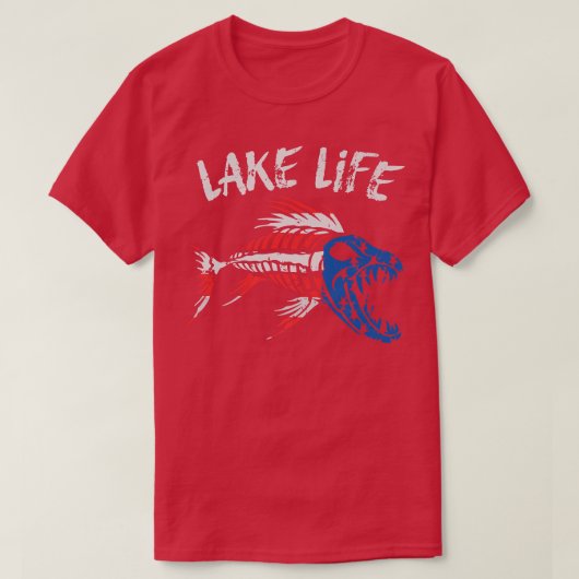 4. Juli Patriotic Premium Lake Life T-Shirt (Design vorne)