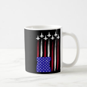 4. Juli Patriotic Red White Blue Usa Flag Figh Kaffeetasse