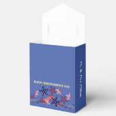 4. Juli Patriotic Stars Monogram Custom Party Geschenkschachtel (Geöffnet)