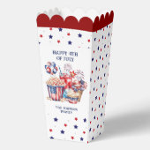4. Juli Patriotic Stars Süßigkeiten Popcorn Geschenkschachtel (Rückseite)