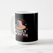 4. Juli Patriotic - stolz amerikanisch Kaffeetasse (Vorderseite Links)