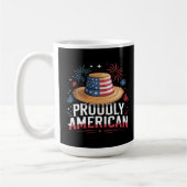 4. Juli Patriotic - stolz amerikanisch Kaffeetasse (Links)