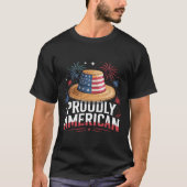 4. Juli Patriotic - stolz amerikanisch T-Shirt (Vorderseite)