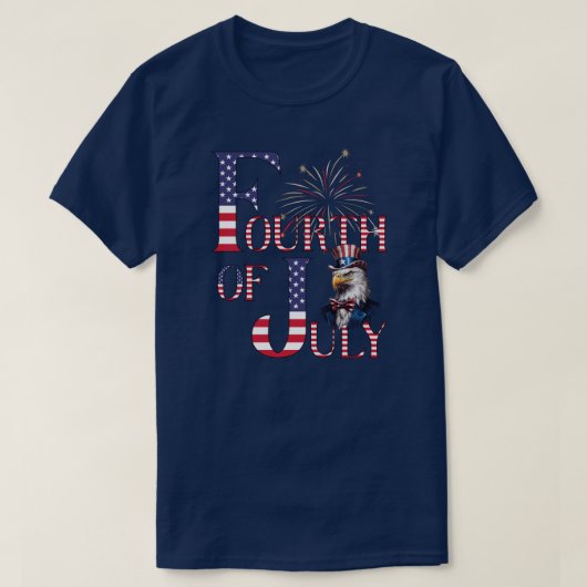 4. Juli Patriotic T-Shirt (Design vorne)