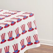 4. Juli Patriotic USA Uncle Sam Stars Stripes Hat Tischdecke (Beispiel)