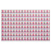 4. Juli Patriotic USA Uncle Sam Tophat Stoff (Fat Quarter (45,7 x 55,9 cm))