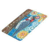 4. JULI PATRIOTIC WOODPECKER MAGNET Large (Linke Seite)
