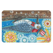 4. JULI PATRIOTIC WOODPECKER MAGNET Large (Horizontal)
