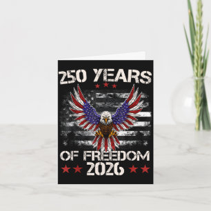 4. Juli patriotisch 250. Jahrestag 250 Jahre Karte
