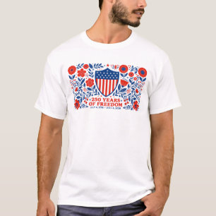 4. Juli Patriotisch 250. Jubiläum 250 Jahre  T-Shirt