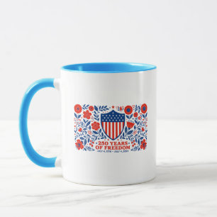 4. Juli Patriotisch 250. Jubiläum 250 Jahre Tasse