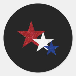 4. Juli Patriotisch 4. Juli Unabhängigkeit Runder Aufkleber