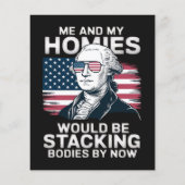 4. Juli patriotisch amerikanisch Flyer (Hinten)