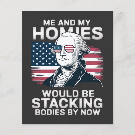 4. Juli patriotisch amerikanisch Flyer (Vorne)