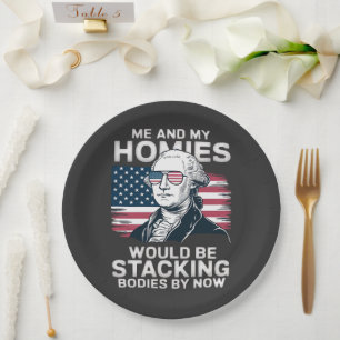 4. Juli patriotisch amerikanisch Pappteller
