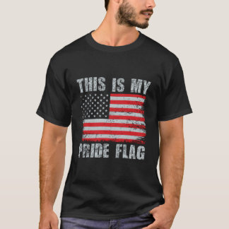 4. Juli Patriotisch Dies Ist Meine Pride-Flagge US T-Shirt