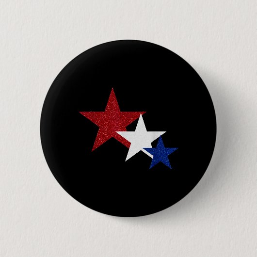 4. Juli Patriotisch Vierter Juli Unabhängigkeit Button (Vorderseite)