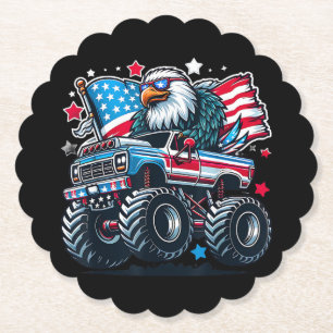 4. Juli Patriotische amerikanische Flagge Adler US Untersetzer
