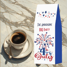 4. Juli Patriotische BBQ-Party-Feuerwerk Familienn
