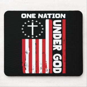 4. Juli Patriotische Christliche Flagge ein Nation Mousepad