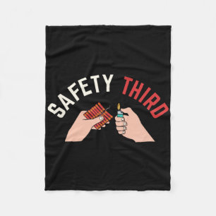 4. Juli Patriotische Feuerwerksicherheit Dritter Fleecedecke