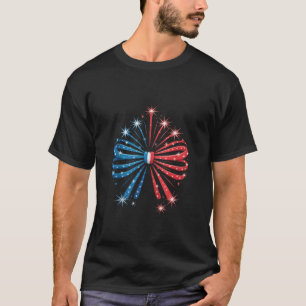 4. Juli Patriotische Feuerwerkskleidung mit Sterne T-Shirt
