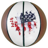 4. Juli Patriotische Friedens-Blume Basketball (Vertikal)