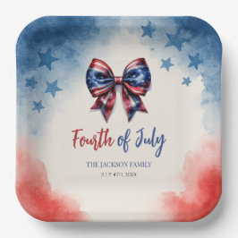 4. Juli Patriotische GRILLEN Party Pappteller