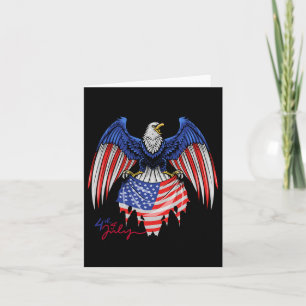 4. Juli - Patriotische Hemden - Amerikanische Flag Karte