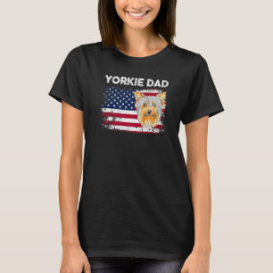 4. Juli Patriotische Hunde Mama Vater US-amerikani T-Shirt
