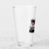 4. Juli Patriotische Kunst mit Flag & Soldaten Glas (Rechts)