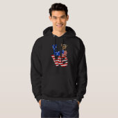 4. Juli Patriotische Liebe Yorkshire Terrier Ameri Hoodie (Vorne ganz)