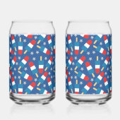 4. Juli Patriotische Popsikel Dosenglas (Vorderseite)